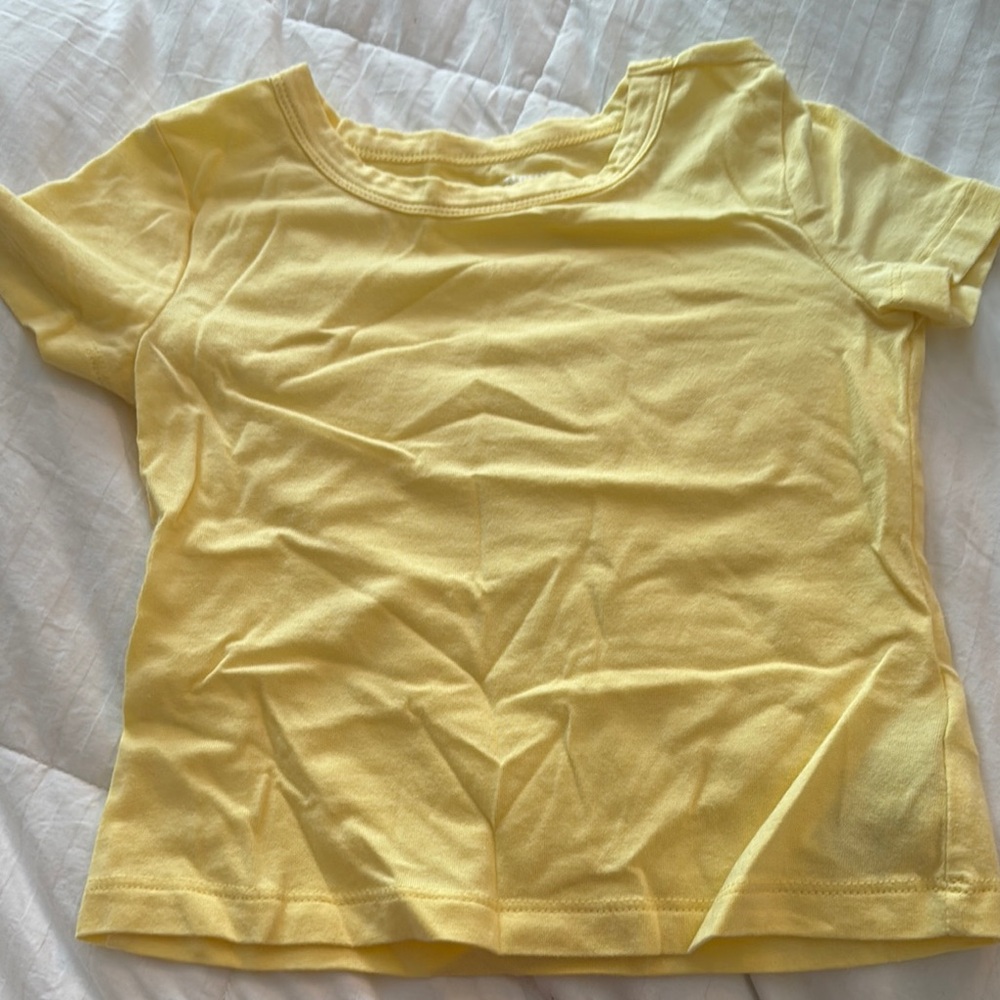 Old Navy Kids Yellow Short Sleeve Tee